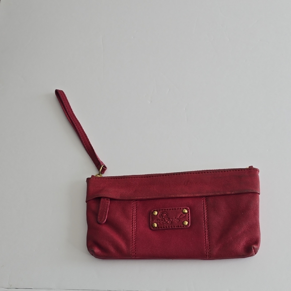 Vintage Sorial New York  Wristlet Wallet Red